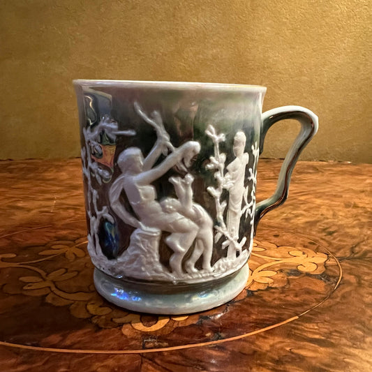 Antique Green Lustureware Mug