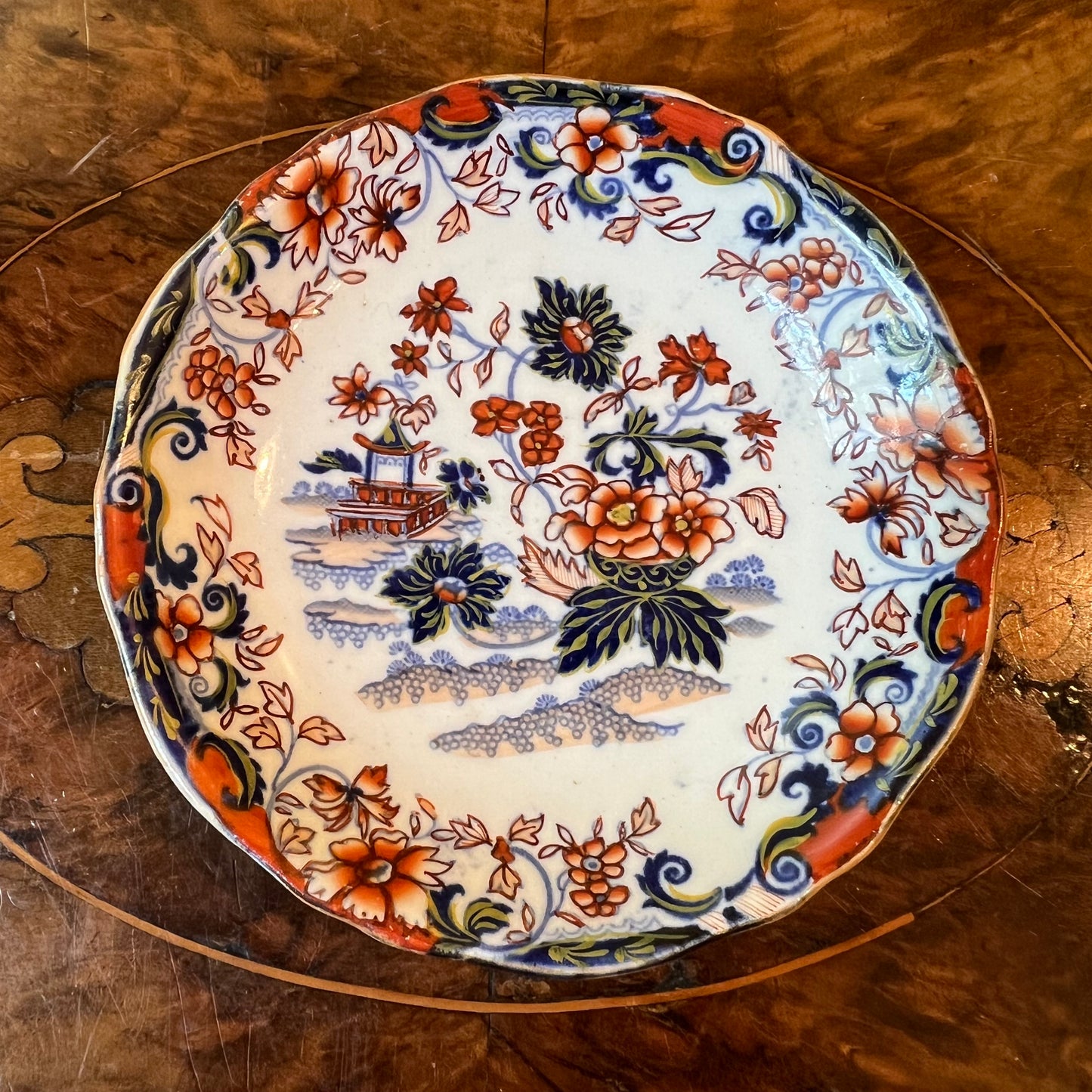 Antique Ironstone Amherst Saucer