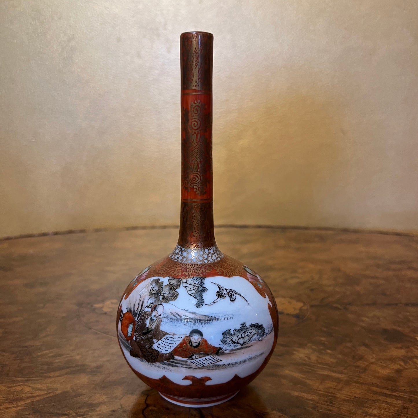 Antique Japanese Kutani Vase 