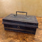 Antique Metal Bank Money Storage Box