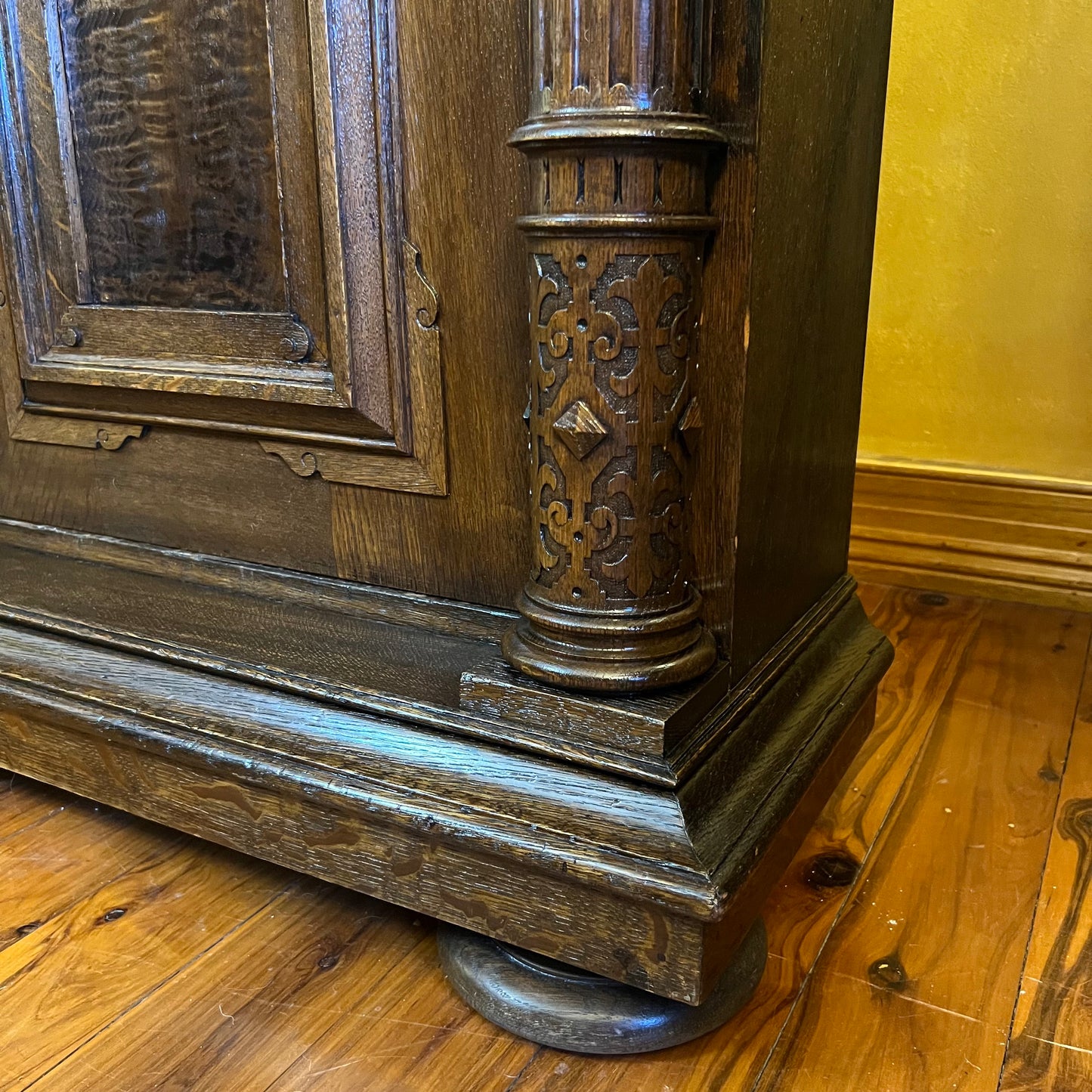 Antique Oak  Large Cabinet 