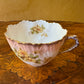 Antique Pink Floral Tea Cup 