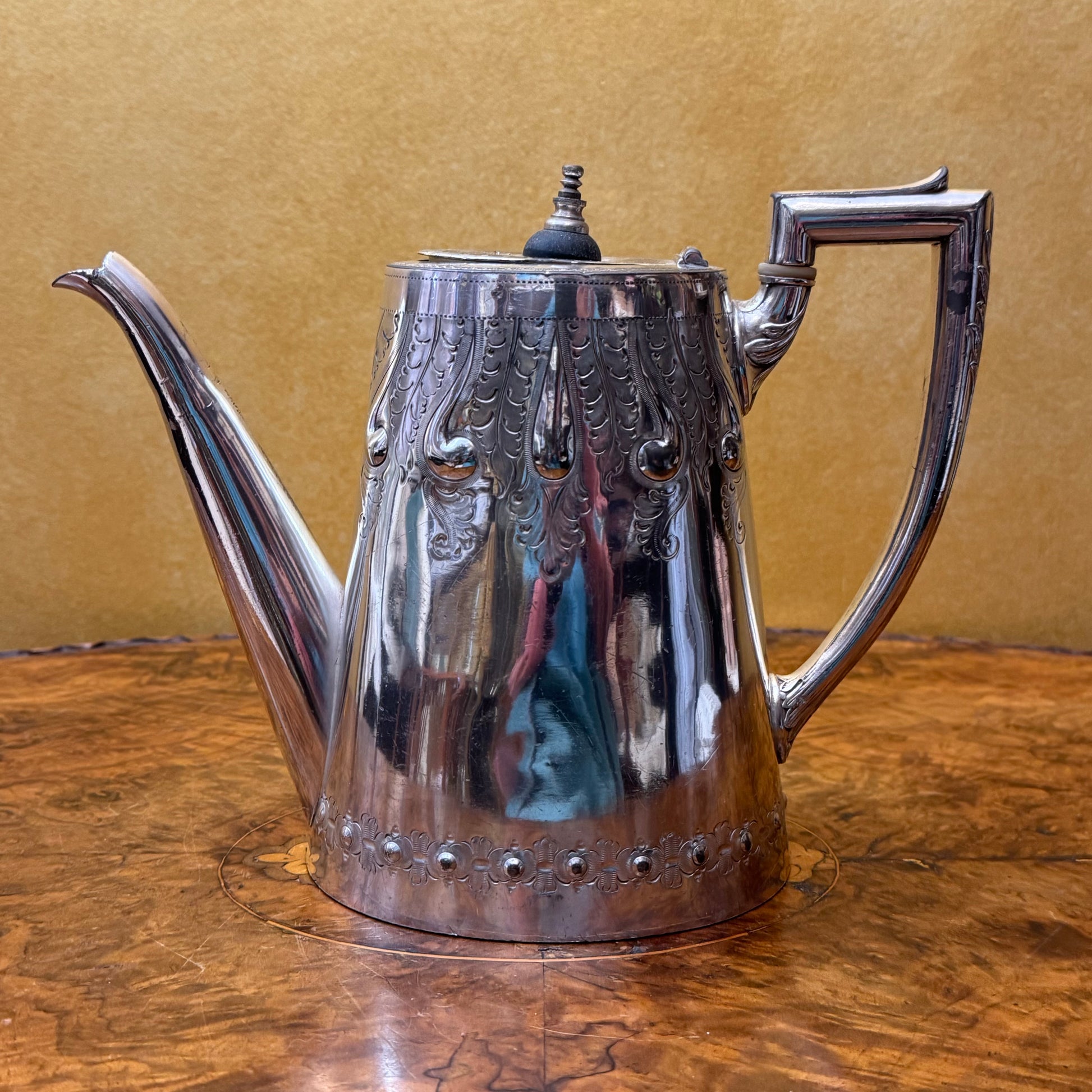 Antique Silver Plate Sheffield Teapot 