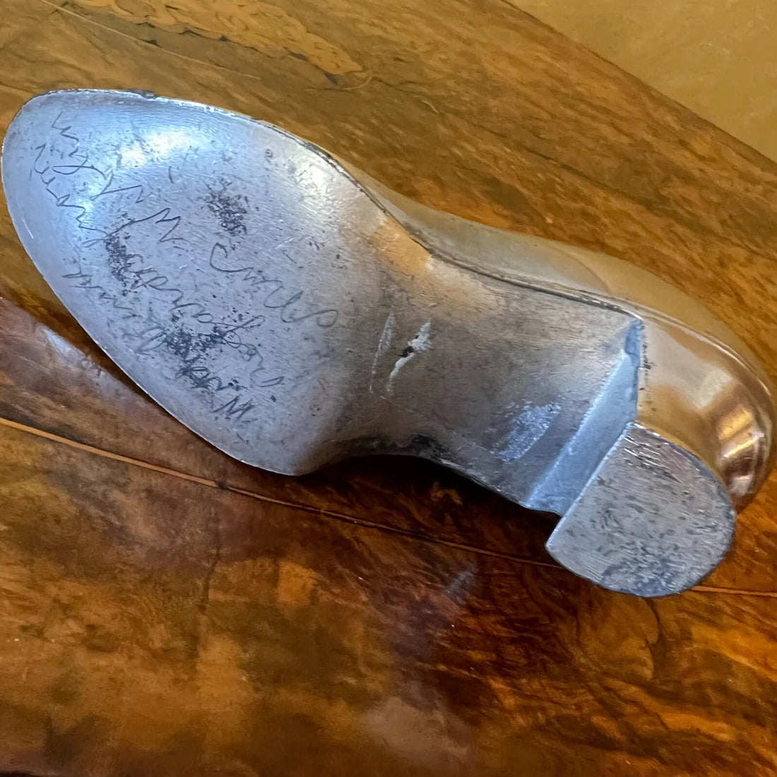 Antique Edwardian Silver Plated Miniature Shoe