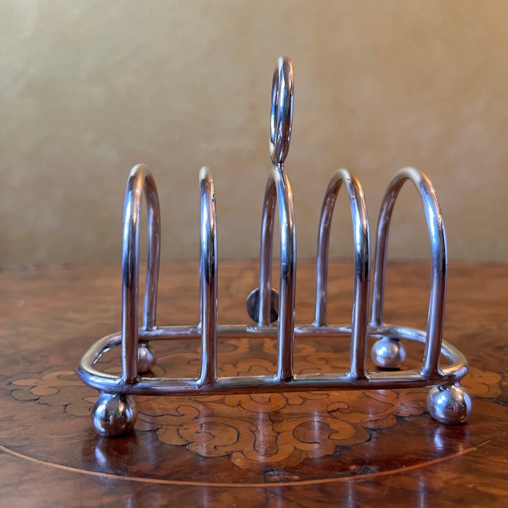 Antique Silver Plated Toast Holder