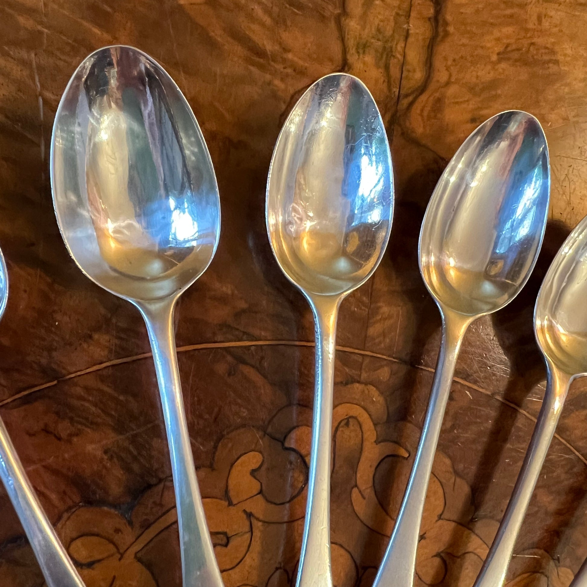 Antique Sterling Silver Spoon Set 