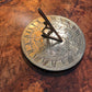 Antique Sunny Hours Brass Sun Dial