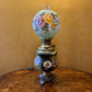 Antique The Miller Lamp Floral Glass Lamp