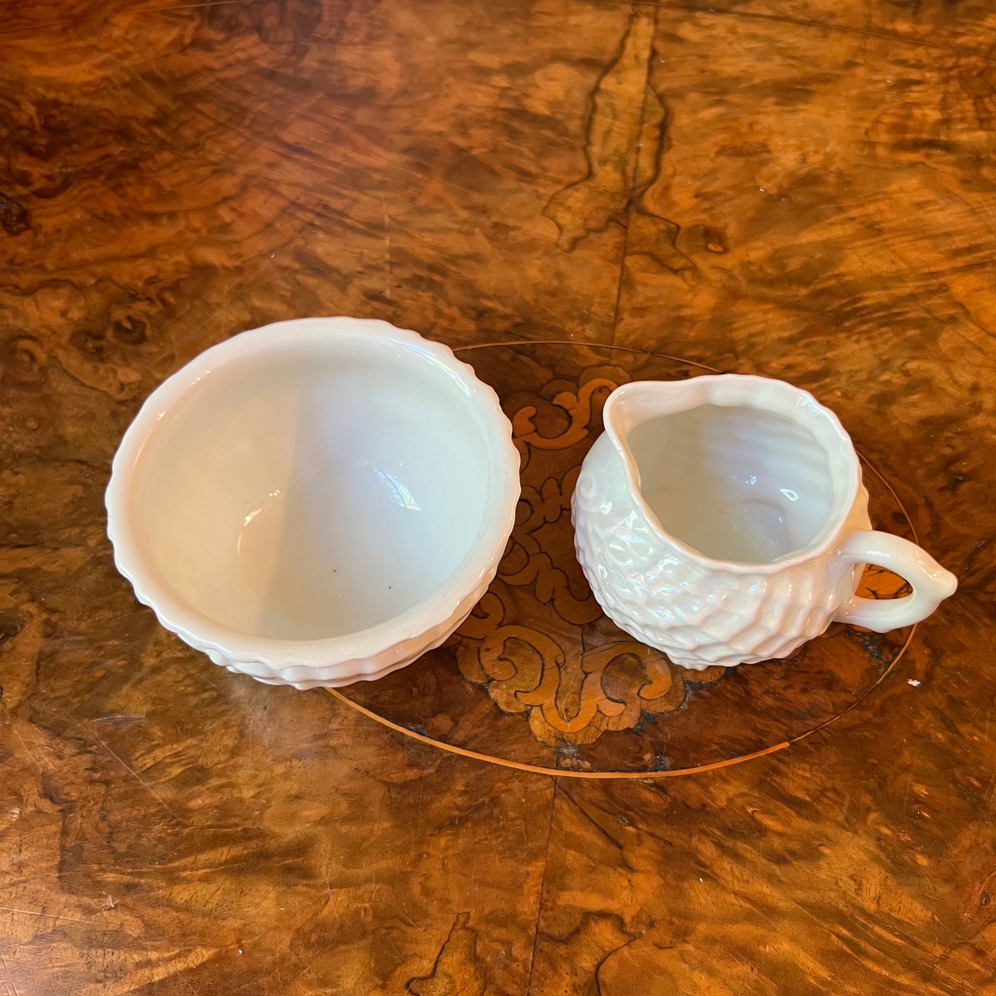 Antique Victoria Milk & Sugar Bowl