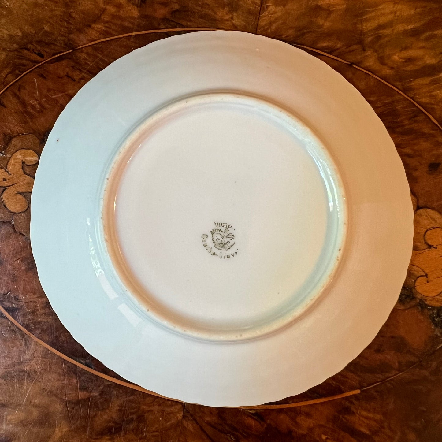 Antique Victoria_Shell_Lustre_Saucer