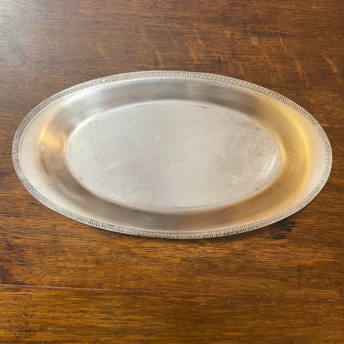 Apollo Sheffield Nickel Silver Plate Oval Display Bowl