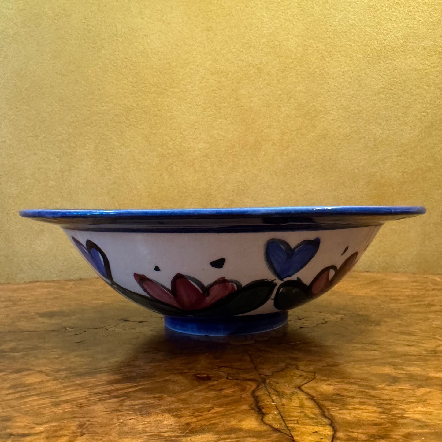 Art Blue Floral Bowl 