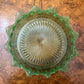 Art Deco Davidson Green Pressed Glass Blackberry Large 