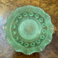 Art Deco Davidson Green Pressed Glass Blackberry Small Bowl 