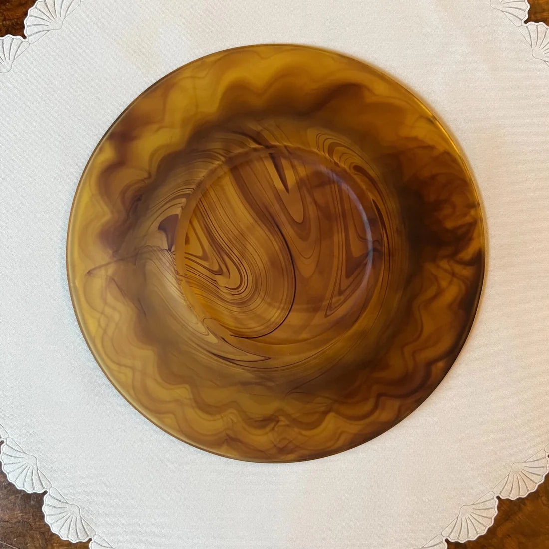 Vintage 1930s Art Glass Bowl