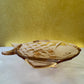 Art Glass Pink Fish Shaped Small Dish