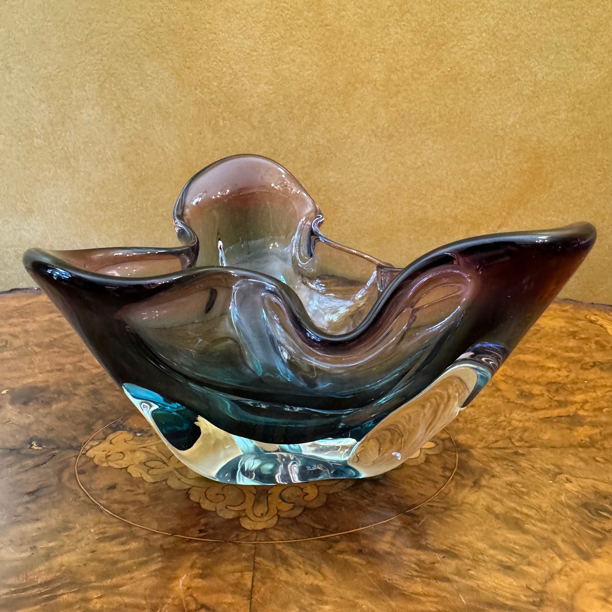 Art Glass Purple & Blues