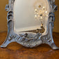 Art Nouveau Girl Floral Mirror Dressing Table  