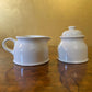 Vintage Autumn Floral Milk & Sugar Set