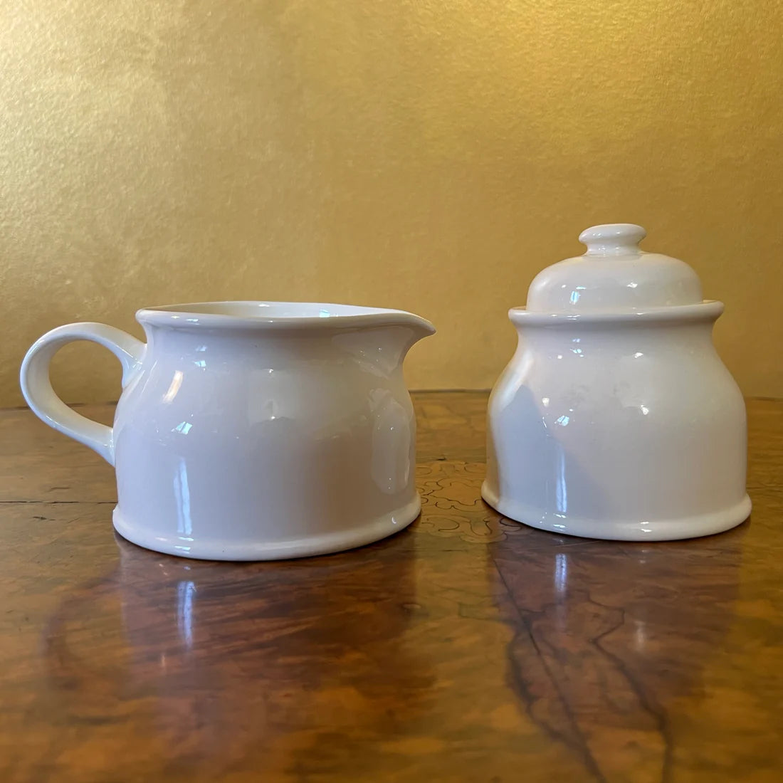 Vintage Autumn Floral Milk & Sugar Set