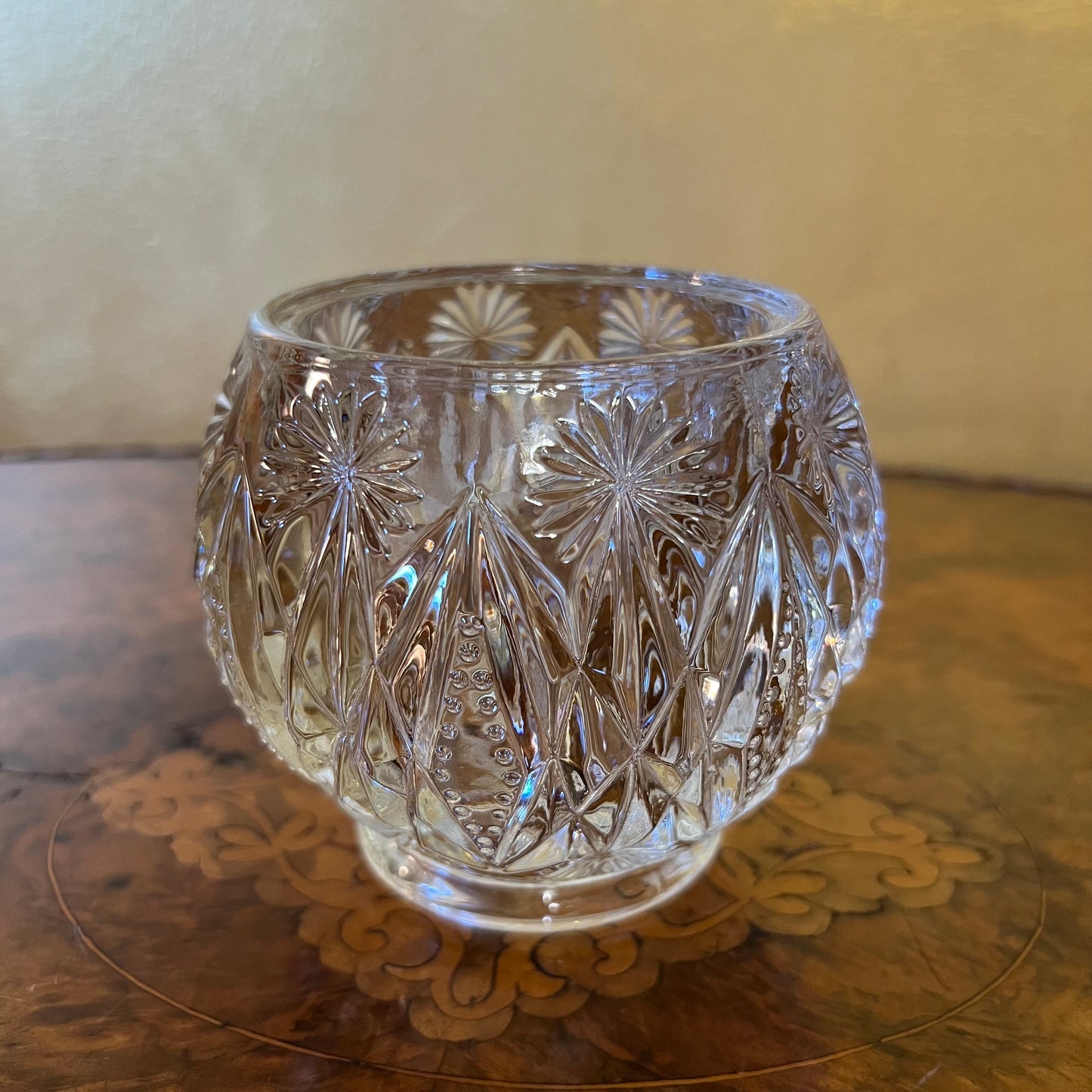 Avon Glass Cut Vase 