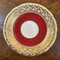 Aynsley Burgundy and Gold Saucer 