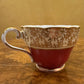 Aynsley Burgundy and Gold Tea Cup 