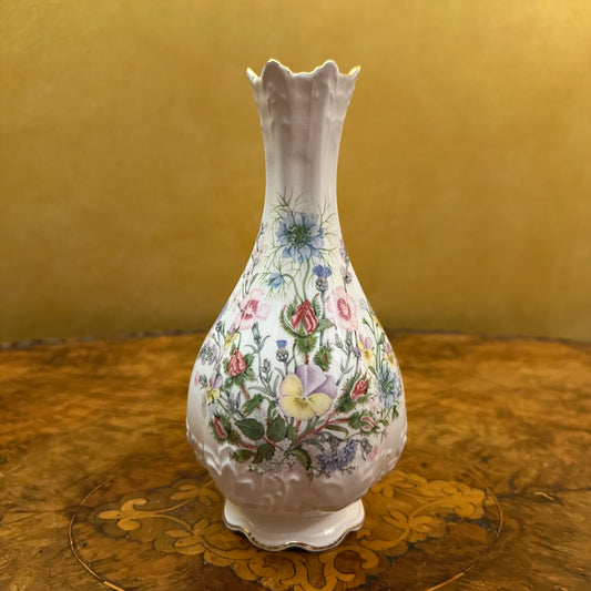Aynsley Fine Bone China Wild Tudor Vase