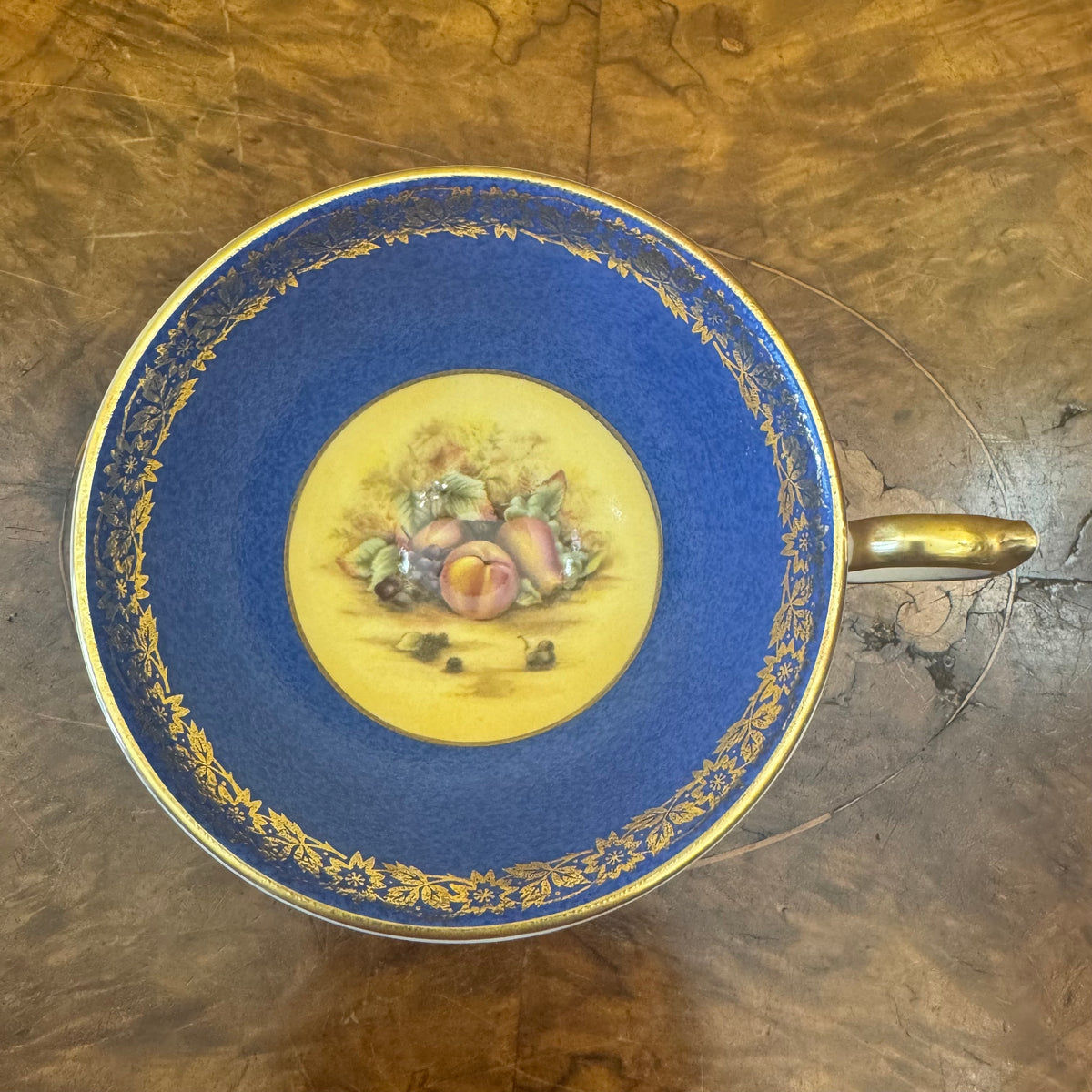 Aynsley Orchard Gold Blue Fruit 