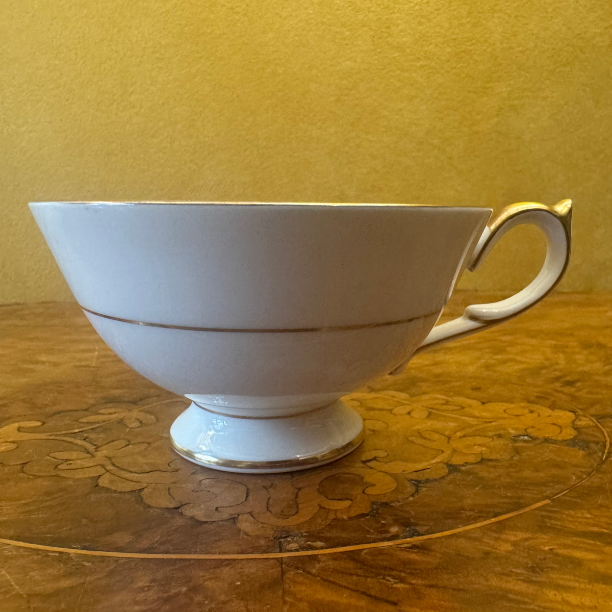 Aynsley Orchard Gold Green Fruit Print Cup 