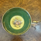 Aynsley Orchard Gold Green Fruit Print Saucer 