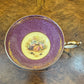 Aynsley Orchard Gold Purple Saucer 