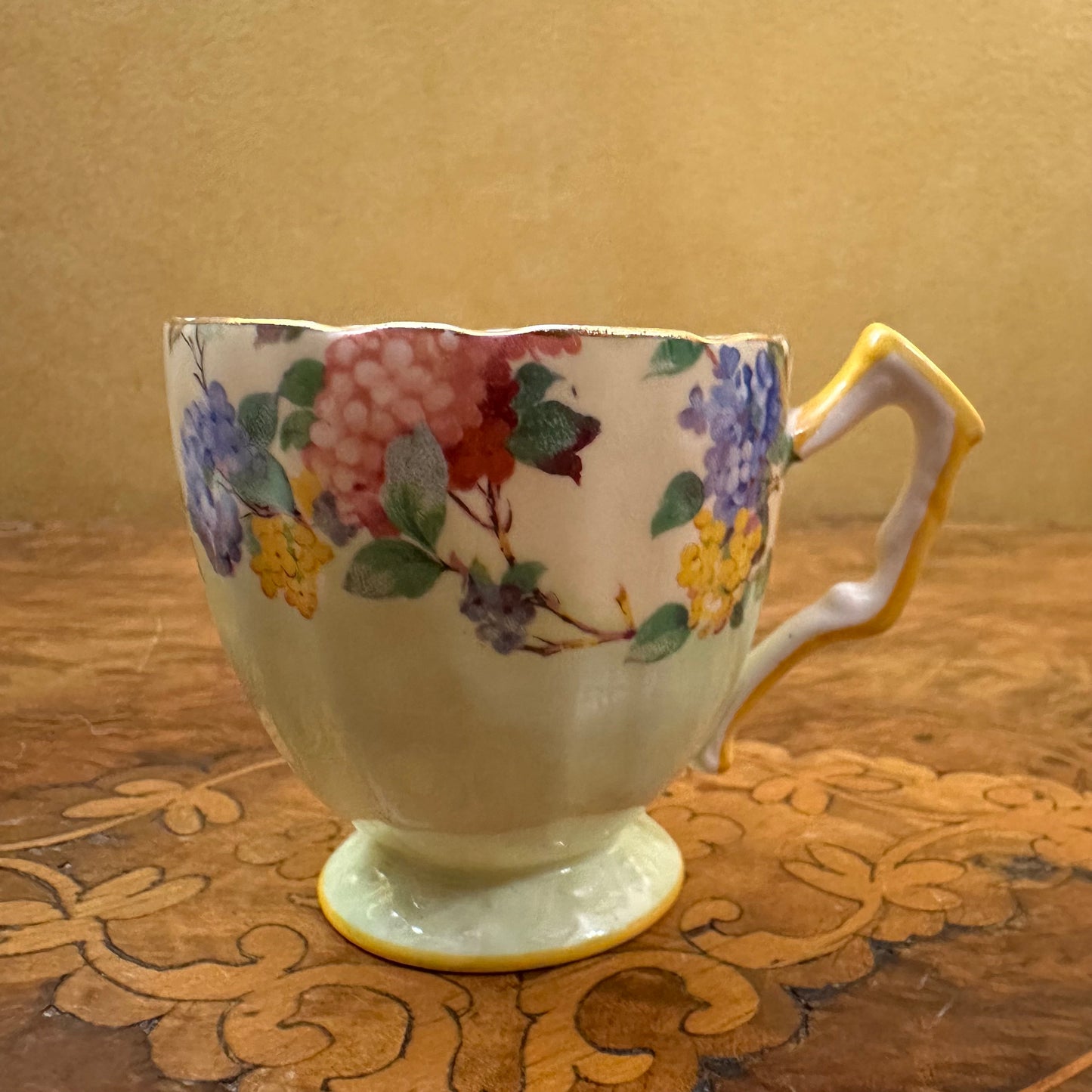 Aynsley Summer Flowers Demitasse Coffee Cup 