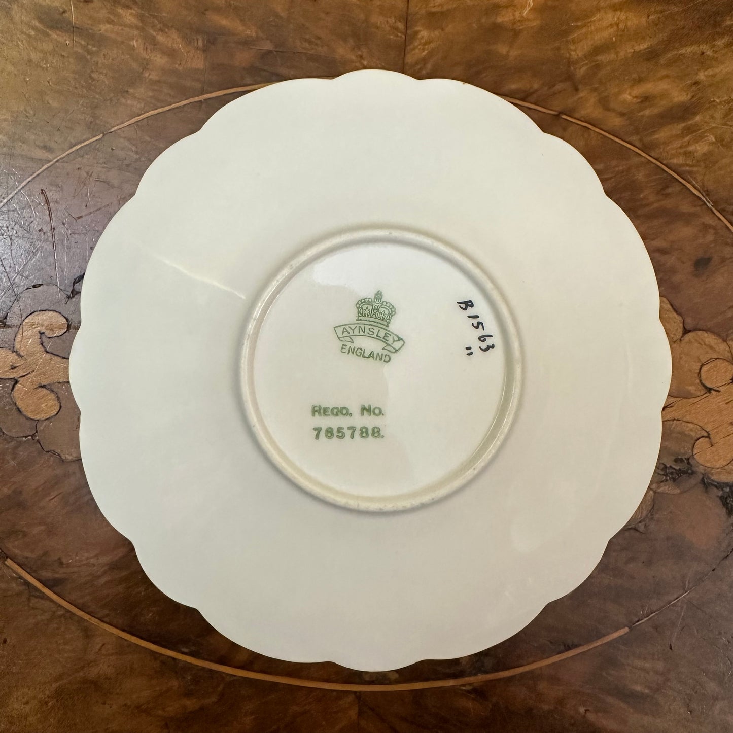 Aynsley Summer Flowers Demitasse Saucer IMG_5411