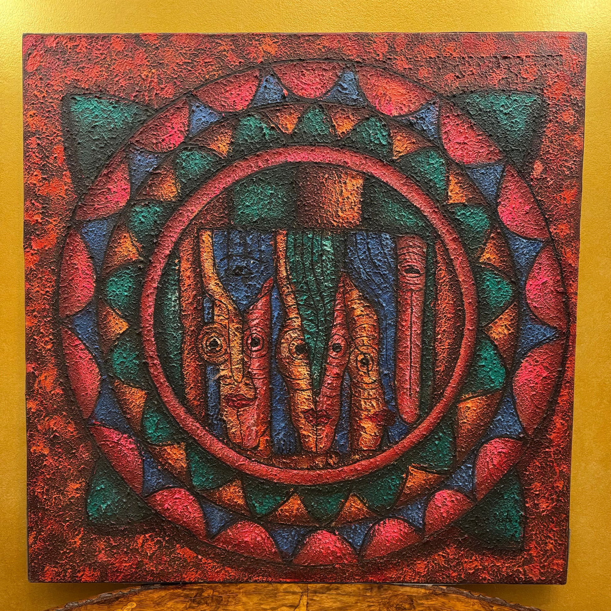 Balinese Abstract Painting Artwork 