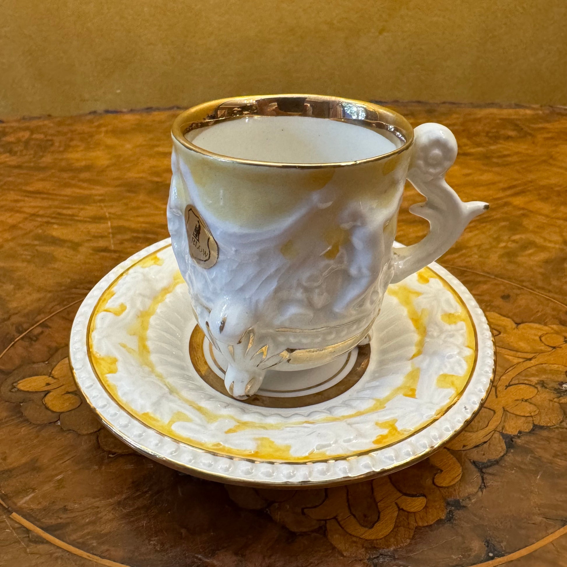 Barlow R Capodimonte Demitasse Coffee Cup & Saucer