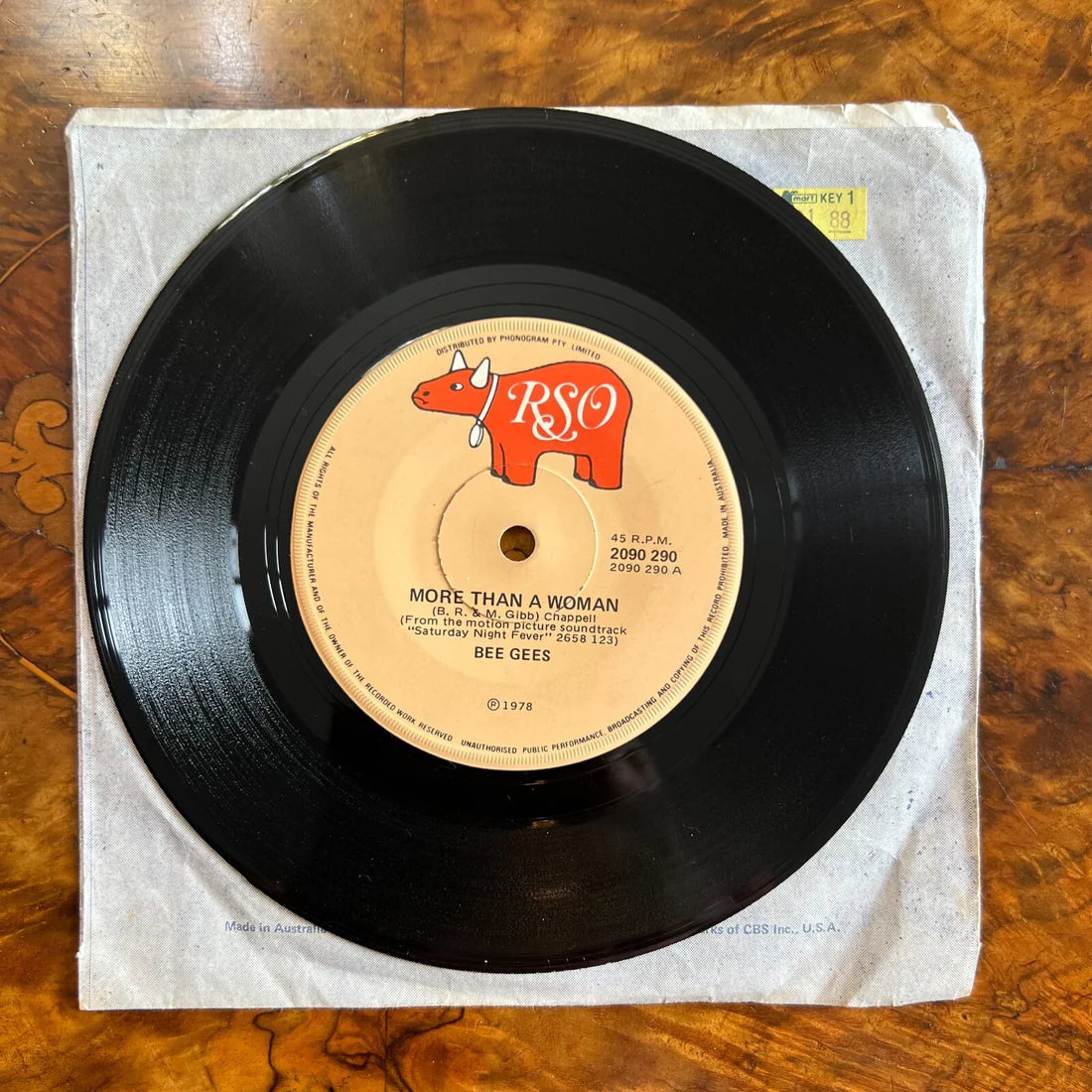 Bee Gees Children Of The World/ More Than A Woman Vinyl Record