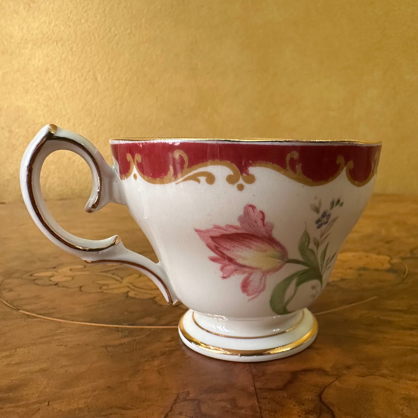 Bell ChinaVintage  Narcissus Daffodil Demitasse Coffee Cup 