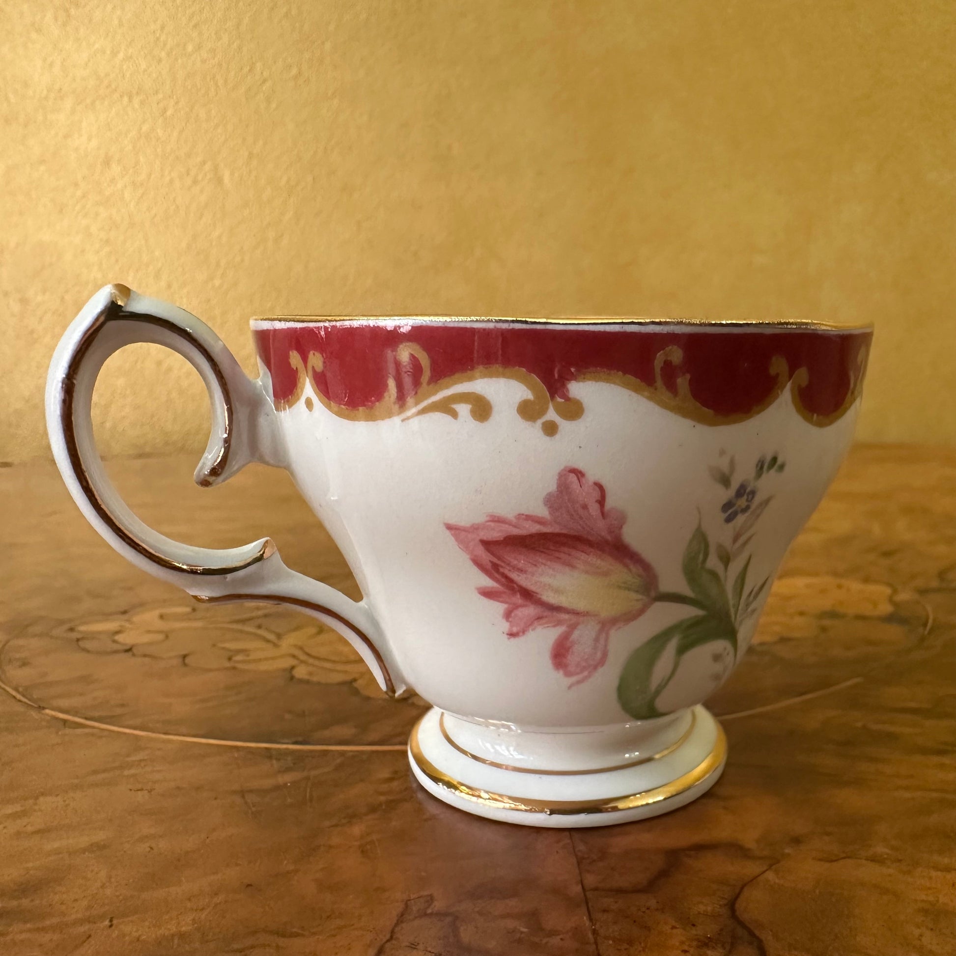 Bell ChinaVintage  Narcissus Daffodil Demitasse Coffee Cup 