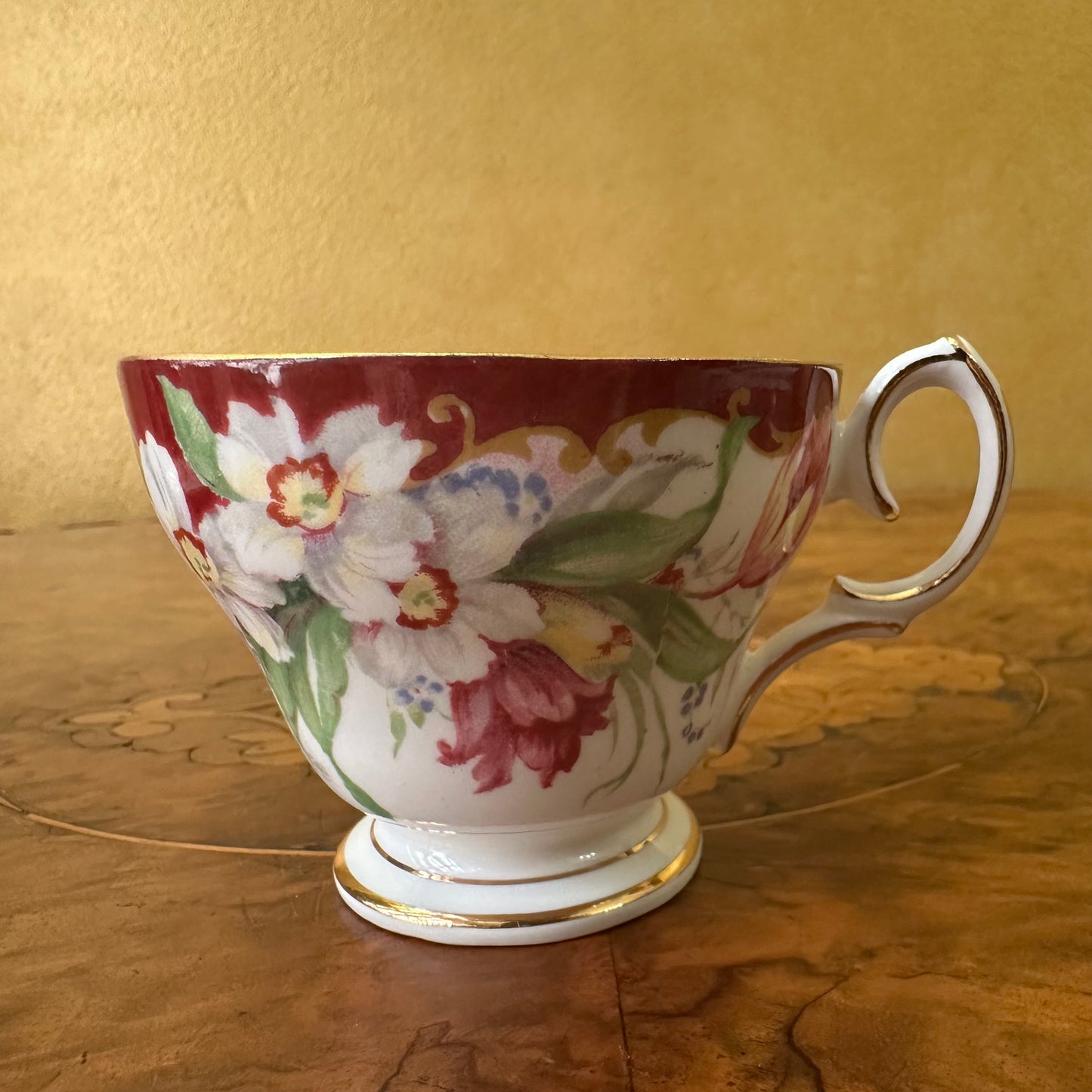 Bell China Narcissus Daffodil Demitasse Coffee Cup 