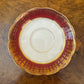 Bell China Red & Gold Print Saucer 