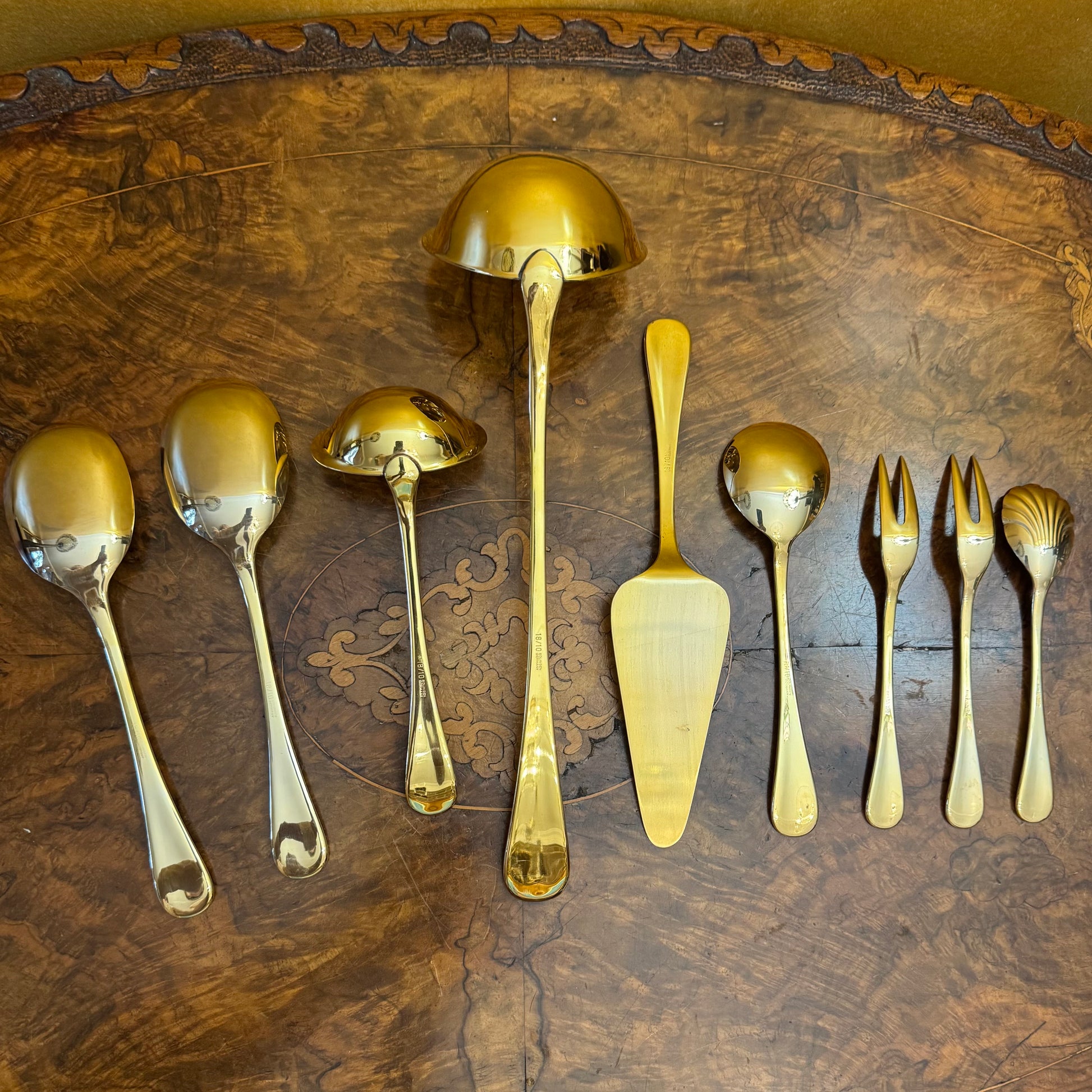 Bestecke Solingen 23/24 Karat Gold Plated 