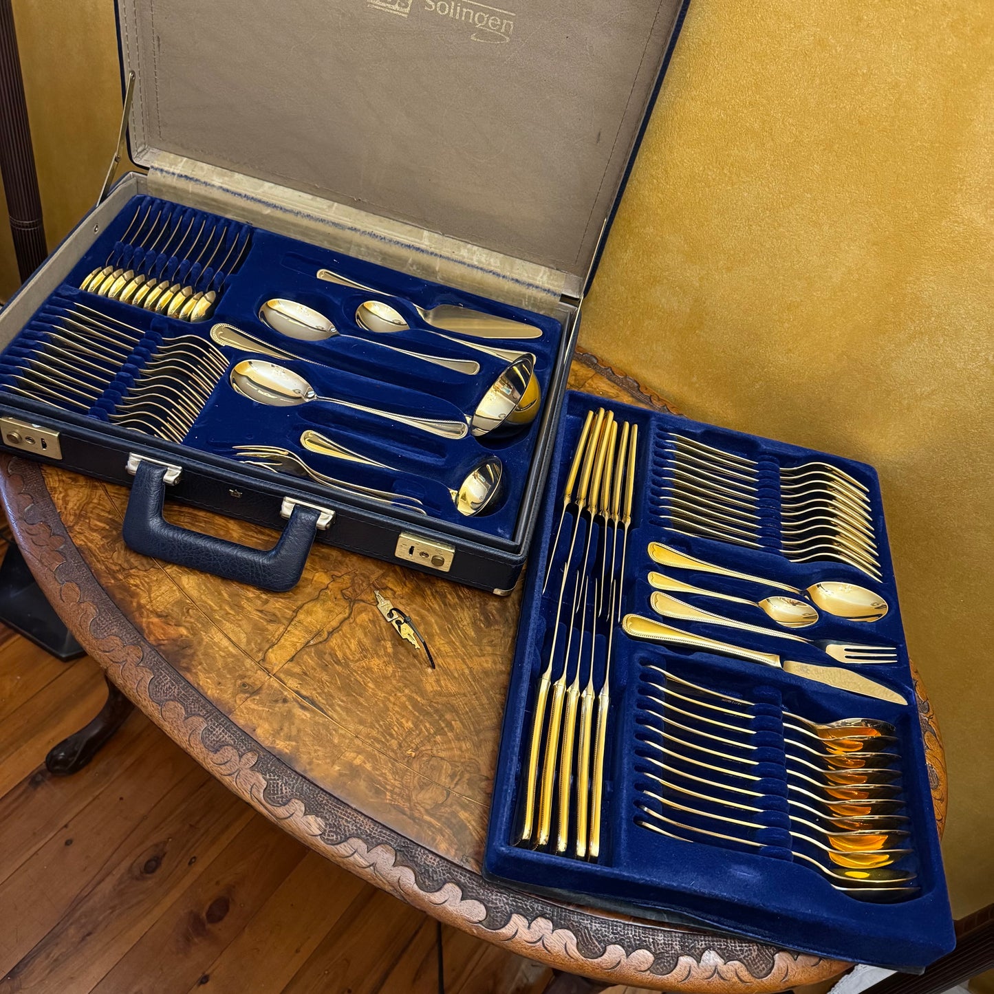 Bestecke Solingen 23/24 Karat Gold Plated 69 Piece Cutlery