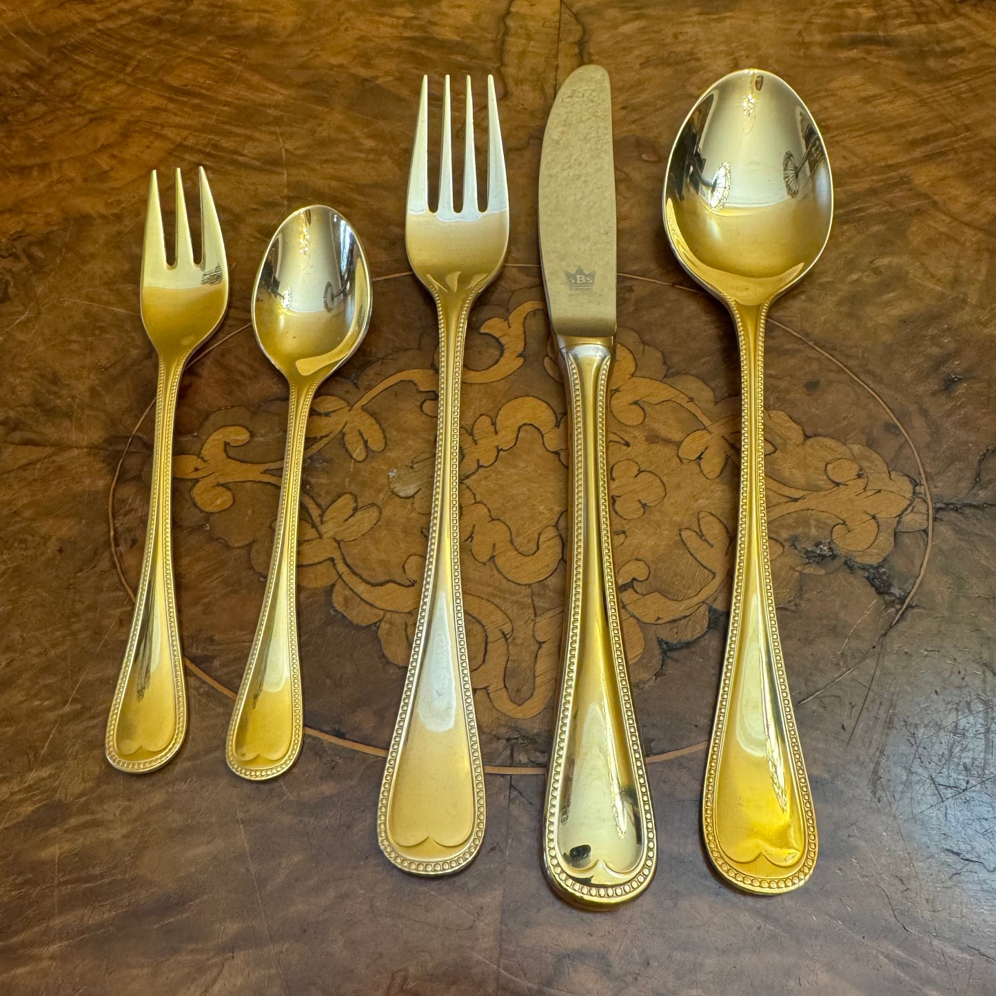 Bestecke Solingen 23/24 Karat Gold Plated 69 Piece Cutlery Set 