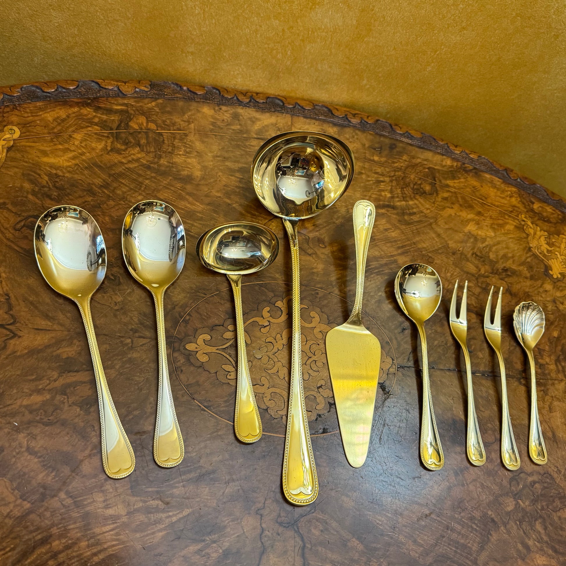 Bestecke Solingen 23/24 Karat Gold Plated Cutlery