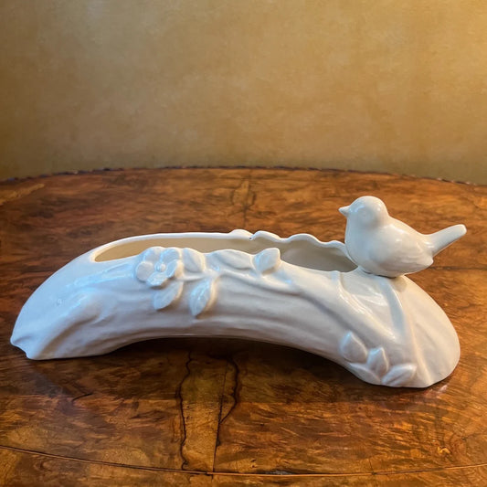 Bird Log Vase