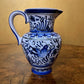 Vintage Blue & White Bird Floral Jug