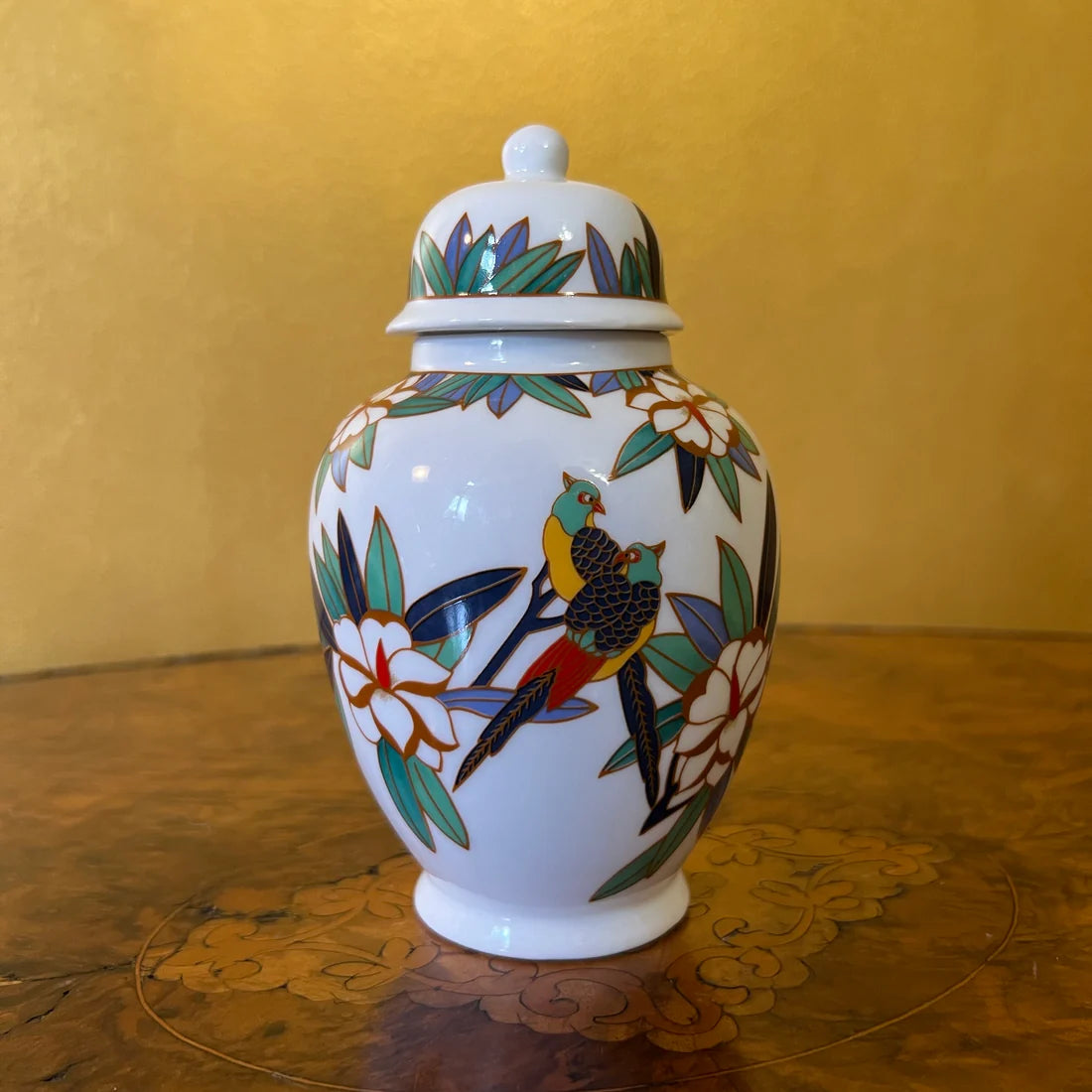 Birds Print Small Jar