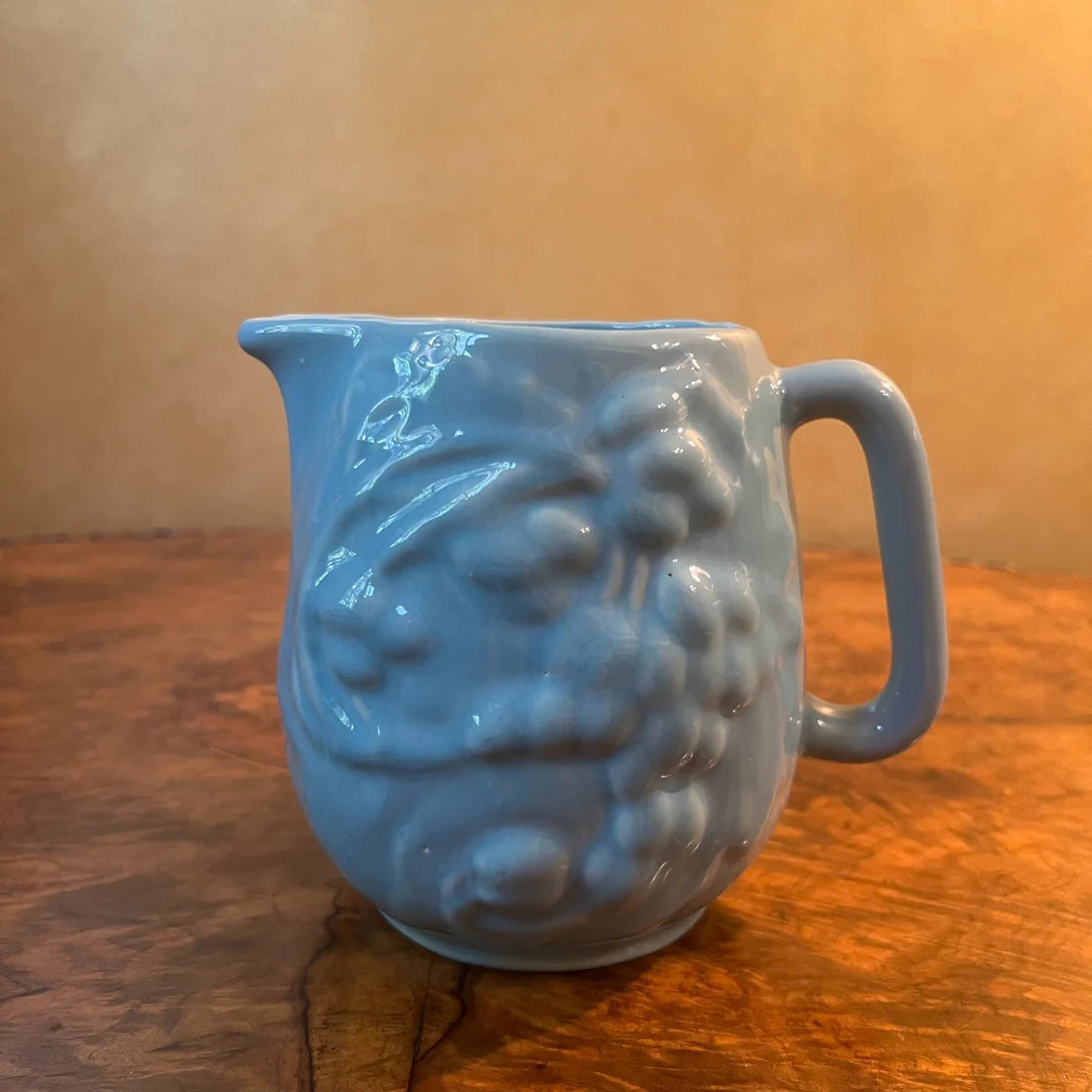 Blue Embossed Jug