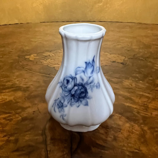 Blue Floral Bud Vase